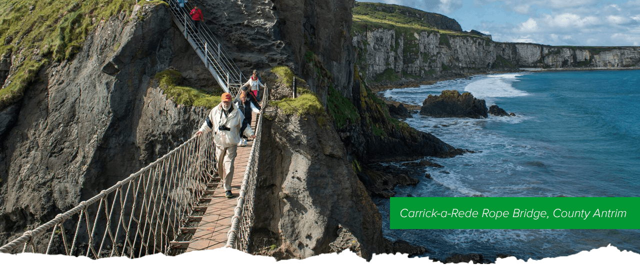 Carrick-a-Rede Tope Bridge. County Antrim