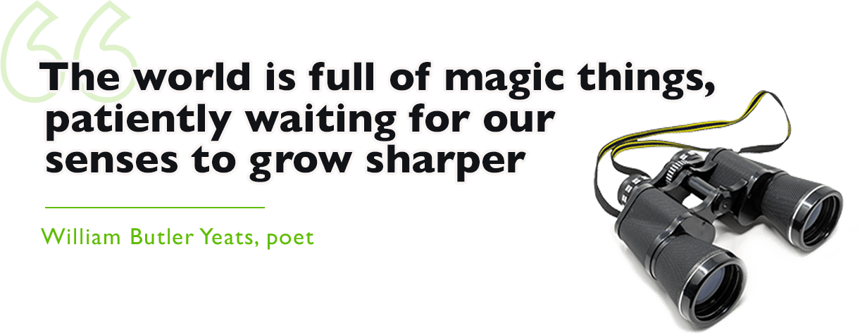 The world is full of magic things, patiently waiting for our senses to grow sharper. - William Butler Yeats, poet