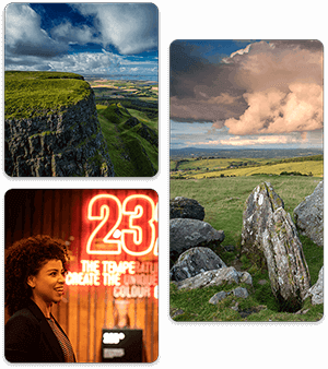 A collage of images showing the beauty of Dublin